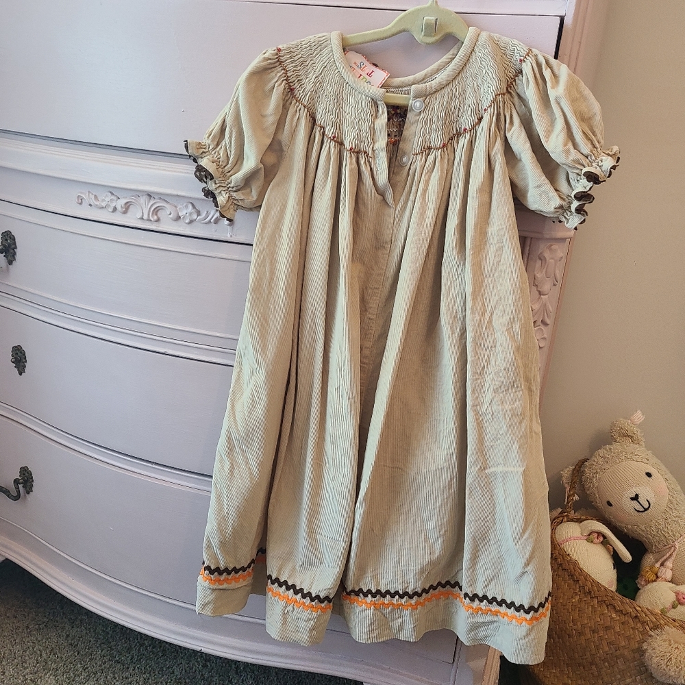 Southern Tots 4T Smocked Turkey Dress - Picture 4 of 4